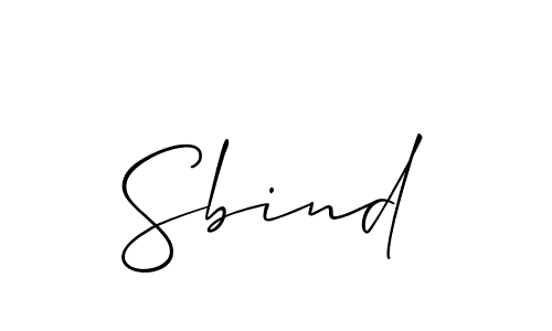 Use a signature maker to create a handwritten signature online. With this signature software, you can design (Allison_Script) your own signature for name Sbind. Sbind signature style 2 images and pictures png