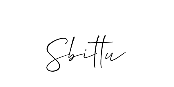 Best and Professional Signature Style for Sbittu. Allison_Script Best Signature Style Collection. Sbittu signature style 2 images and pictures png