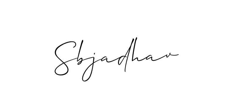 Similarly Allison_Script is the best handwritten signature design. Signature creator online .You can use it as an online autograph creator for name Sbjadhav. Sbjadhav signature style 2 images and pictures png