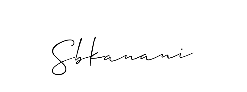 Best and Professional Signature Style for Sbkanani. Allison_Script Best Signature Style Collection. Sbkanani signature style 2 images and pictures png