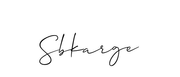 Similarly Allison_Script is the best handwritten signature design. Signature creator online .You can use it as an online autograph creator for name Sbkarge. Sbkarge signature style 2 images and pictures png