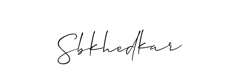 You should practise on your own different ways (Allison_Script) to write your name (Sbkhedkar) in signature. don't let someone else do it for you. Sbkhedkar signature style 2 images and pictures png