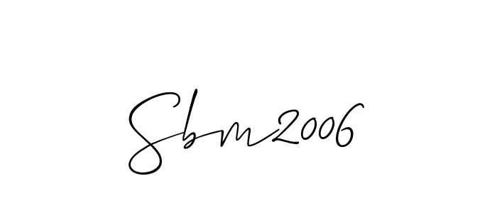 How to make Sbm2006 signature? Allison_Script is a professional autograph style. Create handwritten signature for Sbm2006 name. Sbm2006 signature style 2 images and pictures png