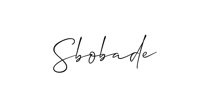 Also we have Sbobade name is the best signature style. Create professional handwritten signature collection using Allison_Script autograph style. Sbobade signature style 2 images and pictures png