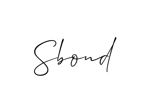 How to make Sbond name signature. Use Allison_Script style for creating short signs online. This is the latest handwritten sign. Sbond signature style 2 images and pictures png