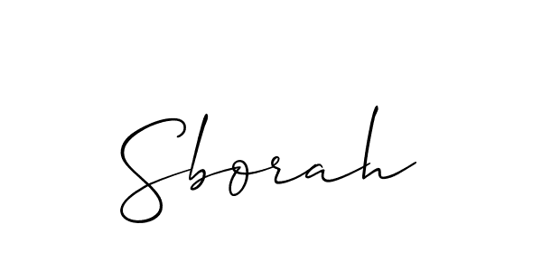 You should practise on your own different ways (Allison_Script) to write your name (Sborah) in signature. don't let someone else do it for you. Sborah signature style 2 images and pictures png