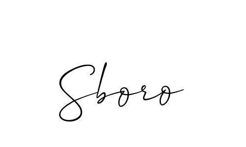 Also we have Sboro name is the best signature style. Create professional handwritten signature collection using Allison_Script autograph style. Sboro signature style 2 images and pictures png