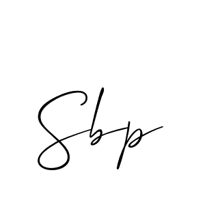 The best way (Allison_Script) to make a short signature is to pick only two or three words in your name. The name Sbp include a total of six letters. For converting this name. Sbp signature style 2 images and pictures png