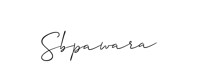 if you are searching for the best signature style for your name Sbpawara. so please give up your signature search. here we have designed multiple signature styles  using Allison_Script. Sbpawara signature style 2 images and pictures png