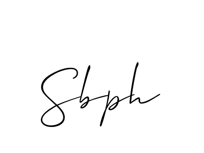 Use a signature maker to create a handwritten signature online. With this signature software, you can design (Allison_Script) your own signature for name Sbph. Sbph signature style 2 images and pictures png