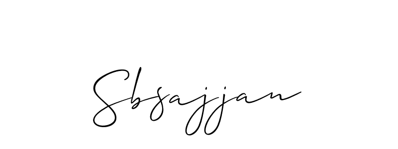 Once you've used our free online signature maker to create your best signature Allison_Script style, it's time to enjoy all of the benefits that Sbsajjan name signing documents. Sbsajjan signature style 2 images and pictures png