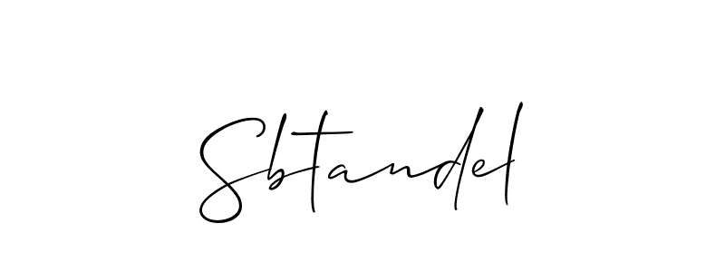 You should practise on your own different ways (Allison_Script) to write your name (Sbtandel) in signature. don't let someone else do it for you. Sbtandel signature style 2 images and pictures png