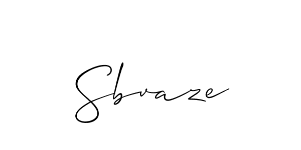 How to make Sbvaze name signature. Use Allison_Script style for creating short signs online. This is the latest handwritten sign. Sbvaze signature style 2 images and pictures png
