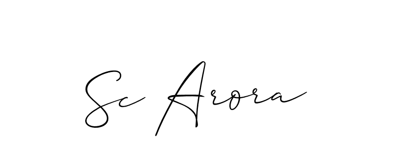 Check out images of Autograph of Sc Arora name. Actor Sc Arora Signature Style. Allison_Script is a professional sign style online. Sc Arora signature style 2 images and pictures png