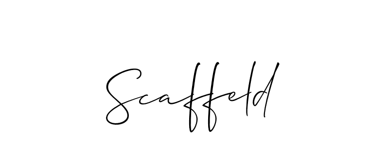 How to make Scaffeld signature? Allison_Script is a professional autograph style. Create handwritten signature for Scaffeld name. Scaffeld signature style 2 images and pictures png