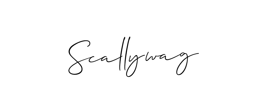 Create a beautiful signature design for name Scallywag. With this signature (Allison_Script) fonts, you can make a handwritten signature for free. Scallywag signature style 2 images and pictures png