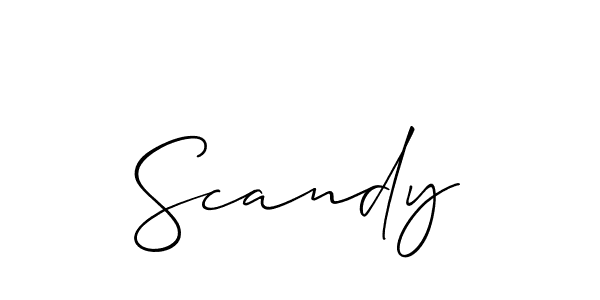 How to make Scandy signature? Allison_Script is a professional autograph style. Create handwritten signature for Scandy name. Scandy signature style 2 images and pictures png