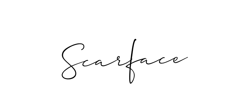 Allison_Script is a professional signature style that is perfect for those who want to add a touch of class to their signature. It is also a great choice for those who want to make their signature more unique. Get Scarface name to fancy signature for free. Scarface signature style 2 images and pictures png
