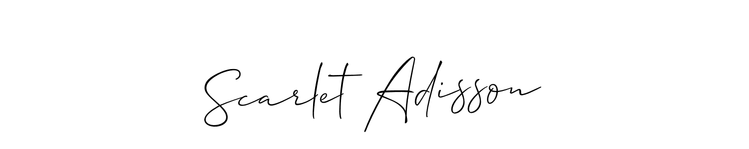 Create a beautiful signature design for name Scarlet Adisson. With this signature (Allison_Script) fonts, you can make a handwritten signature for free. Scarlet Adisson signature style 2 images and pictures png