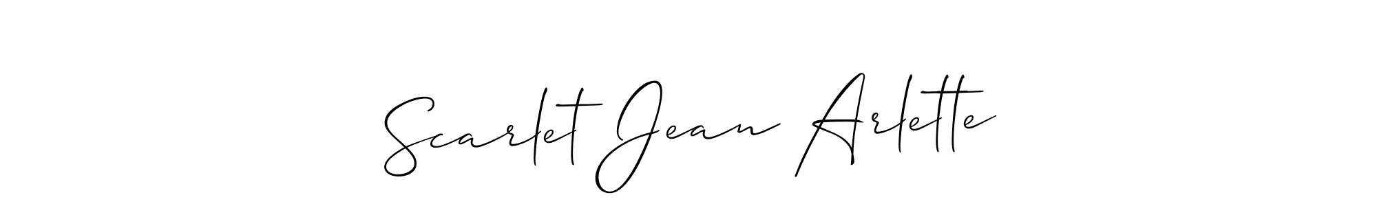 Once you've used our free online signature maker to create your best signature Allison_Script style, it's time to enjoy all of the benefits that Scarlet Jean Arlette name signing documents. Scarlet Jean Arlette signature style 2 images and pictures png