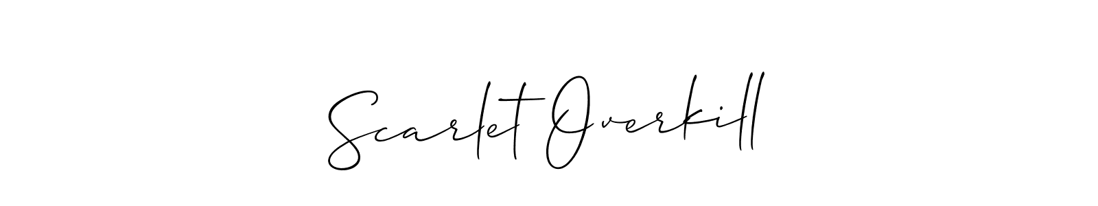 How to make Scarlet Overkill name signature. Use Allison_Script style for creating short signs online. This is the latest handwritten sign. Scarlet Overkill signature style 2 images and pictures png