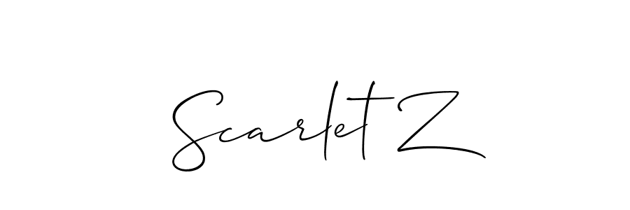 if you are searching for the best signature style for your name Scarlet Z. so please give up your signature search. here we have designed multiple signature styles  using Allison_Script. Scarlet Z signature style 2 images and pictures png