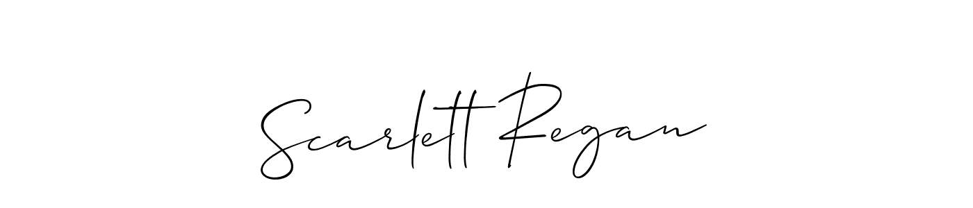 Best and Professional Signature Style for Scarlett Regan. Allison_Script Best Signature Style Collection. Scarlett Regan signature style 2 images and pictures png