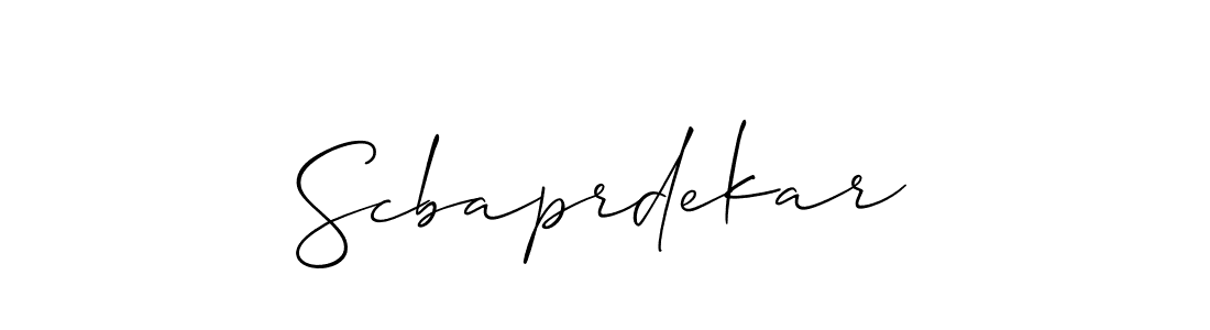 You should practise on your own different ways (Allison_Script) to write your name (Scbaprdekar) in signature. don't let someone else do it for you. Scbaprdekar signature style 2 images and pictures png