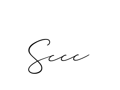 Also we have Sccc name is the best signature style. Create professional handwritten signature collection using Allison_Script autograph style. Sccc signature style 2 images and pictures png