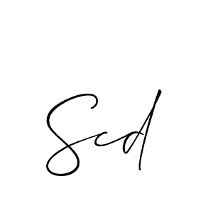 Allison_Script is a professional signature style that is perfect for those who want to add a touch of class to their signature. It is also a great choice for those who want to make their signature more unique. Get Scd name to fancy signature for free. Scd signature style 2 images and pictures png