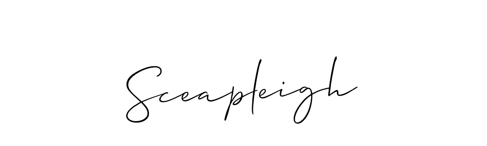 Also You can easily find your signature by using the search form. We will create Sceapleigh name handwritten signature images for you free of cost using Allison_Script sign style. Sceapleigh signature style 2 images and pictures png