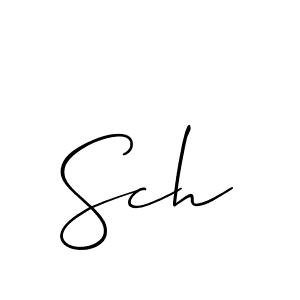 You should practise on your own different ways (Allison_Script) to write your name (Sch) in signature. don't let someone else do it for you. Sch signature style 2 images and pictures png