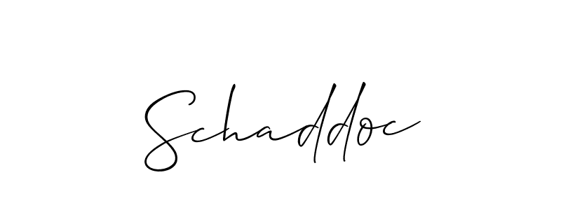 Create a beautiful signature design for name Schaddoc. With this signature (Allison_Script) fonts, you can make a handwritten signature for free. Schaddoc signature style 2 images and pictures png