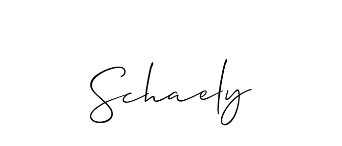 Schaely stylish signature style. Best Handwritten Sign (Allison_Script) for my name. Handwritten Signature Collection Ideas for my name Schaely. Schaely signature style 2 images and pictures png