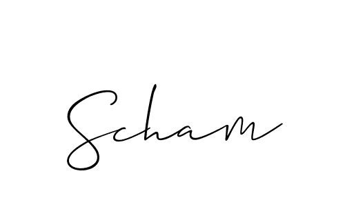 How to Draw Scham signature style? Allison_Script is a latest design signature styles for name Scham. Scham signature style 2 images and pictures png