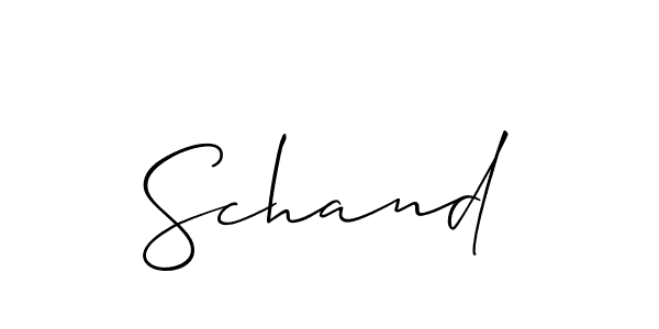 Also we have Schand name is the best signature style. Create professional handwritten signature collection using Allison_Script autograph style. Schand signature style 2 images and pictures png