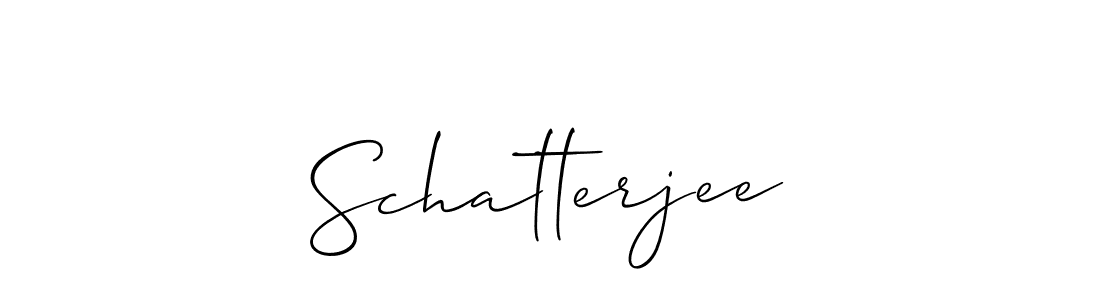 Design your own signature with our free online signature maker. With this signature software, you can create a handwritten (Allison_Script) signature for name Schatterjee. Schatterjee signature style 2 images and pictures png