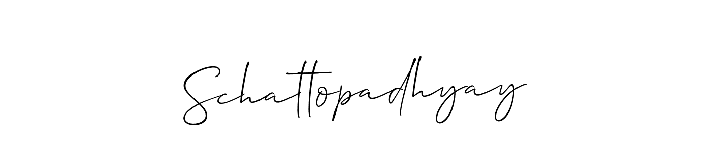 You should practise on your own different ways (Allison_Script) to write your name (Schattopadhyay) in signature. don't let someone else do it for you. Schattopadhyay signature style 2 images and pictures png