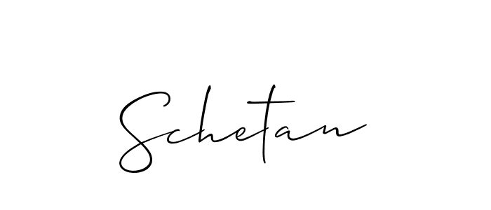 The best way (Allison_Script) to make a short signature is to pick only two or three words in your name. The name Schetan include a total of six letters. For converting this name. Schetan signature style 2 images and pictures png