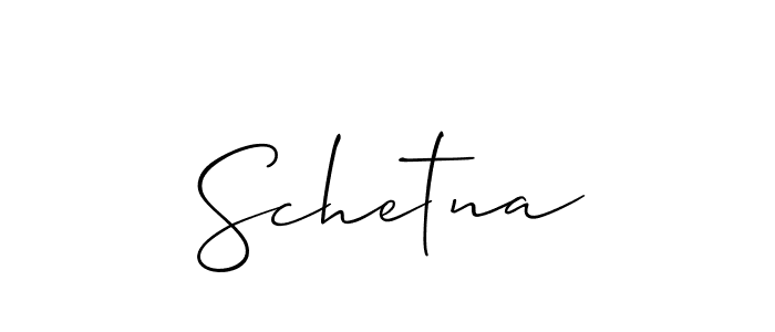 You should practise on your own different ways (Allison_Script) to write your name (Schetna) in signature. don't let someone else do it for you. Schetna signature style 2 images and pictures png