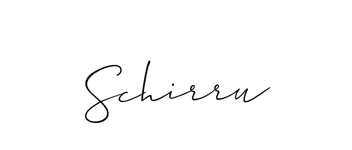 Schirru stylish signature style. Best Handwritten Sign (Allison_Script) for my name. Handwritten Signature Collection Ideas for my name Schirru. Schirru signature style 2 images and pictures png