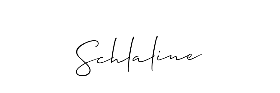 How to Draw Schlaline signature style? Allison_Script is a latest design signature styles for name Schlaline. Schlaline signature style 2 images and pictures png