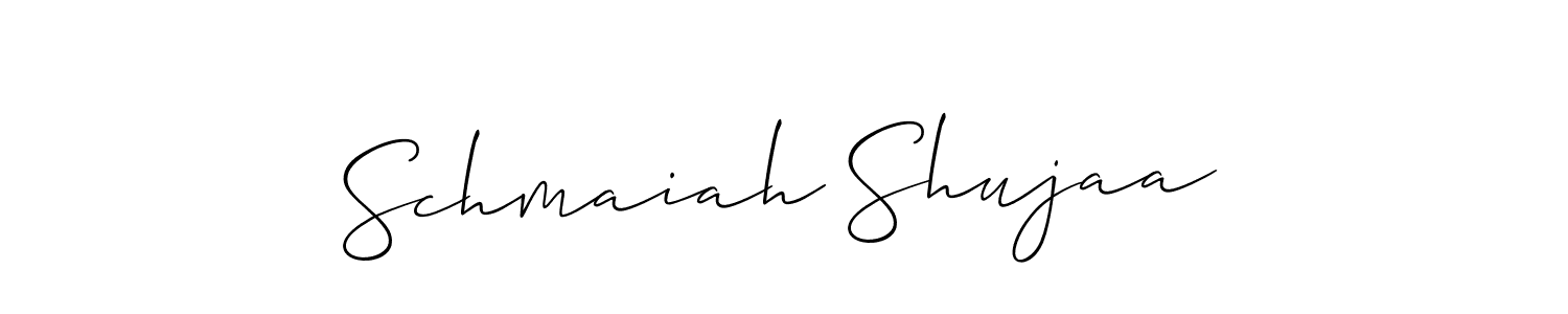 Allison_Script is a professional signature style that is perfect for those who want to add a touch of class to their signature. It is also a great choice for those who want to make their signature more unique. Get Schmaiah Shujaa name to fancy signature for free. Schmaiah Shujaa signature style 2 images and pictures png