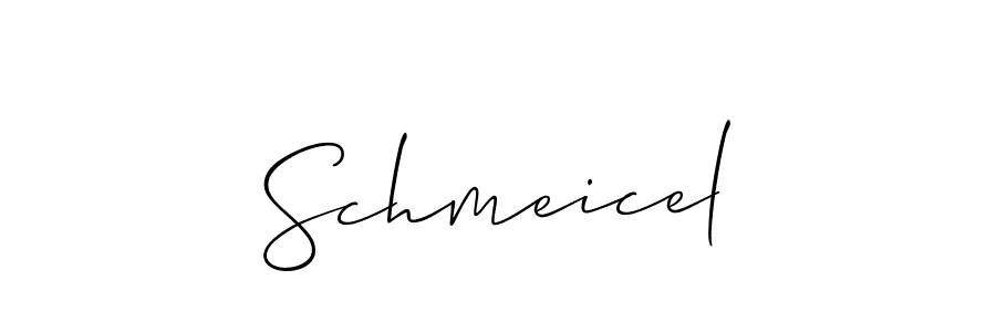 You should practise on your own different ways (Allison_Script) to write your name (Schmeicel) in signature. don't let someone else do it for you. Schmeicel signature style 2 images and pictures png
