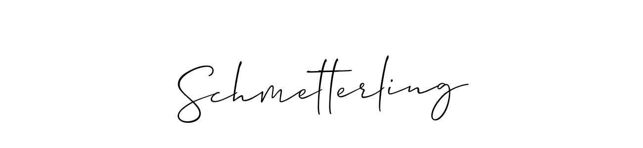 Use a signature maker to create a handwritten signature online. With this signature software, you can design (Allison_Script) your own signature for name Schmetterling. Schmetterling signature style 2 images and pictures png