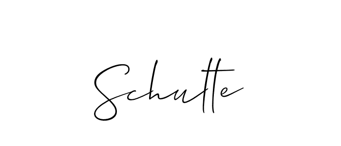 You should practise on your own different ways (Allison_Script) to write your name (Schulte) in signature. don't let someone else do it for you. Schulte signature style 2 images and pictures png