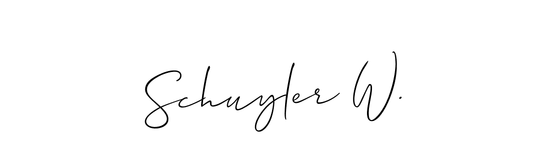 Once you've used our free online signature maker to create your best signature Allison_Script style, it's time to enjoy all of the benefits that Schuyler W. name signing documents. Schuyler W. signature style 2 images and pictures png