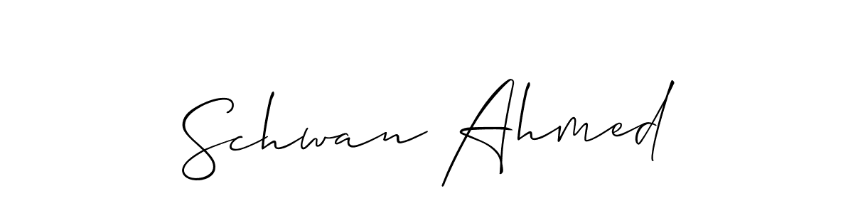 Best and Professional Signature Style for Schwan Ahmed. Allison_Script Best Signature Style Collection. Schwan Ahmed signature style 2 images and pictures png