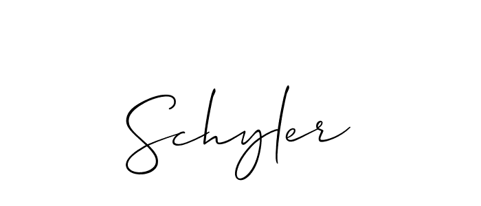 if you are searching for the best signature style for your name Schyler. so please give up your signature search. here we have designed multiple signature styles  using Allison_Script. Schyler signature style 2 images and pictures png