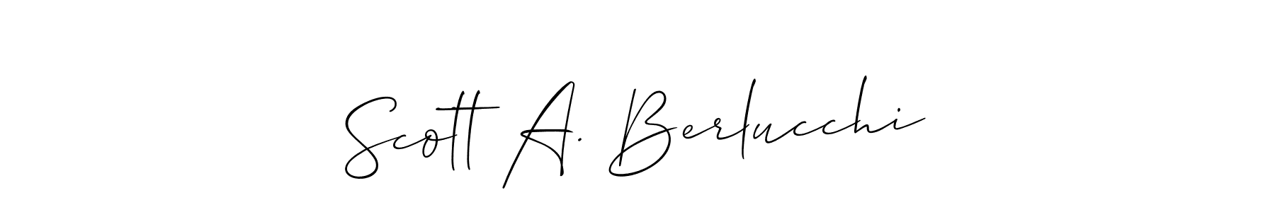 Best and Professional Signature Style for Scott A. Berlucchi. Allison_Script Best Signature Style Collection. Scott A. Berlucchi signature style 2 images and pictures png